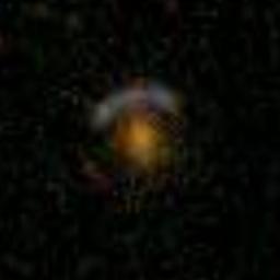 An example gravitational lens from the SDSS data set.