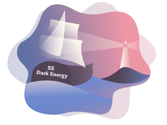 Illustration of Supernovae SS Dark Energy