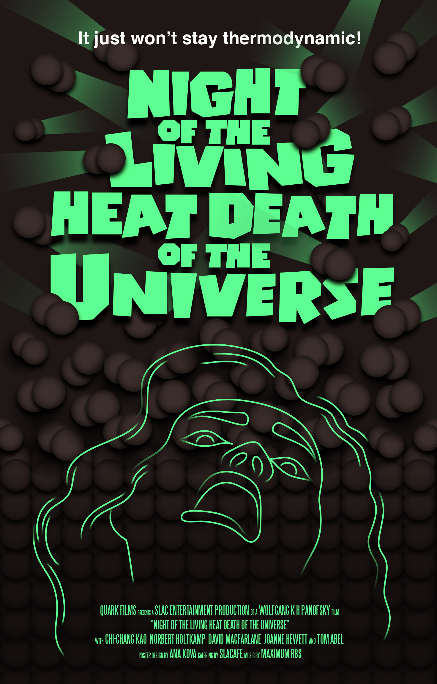 Halloween Poster: Night of the Living Heat Death of the Universe