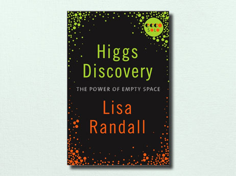 Illustration of book cover "Higgs Discovery" written by Lisa Randall