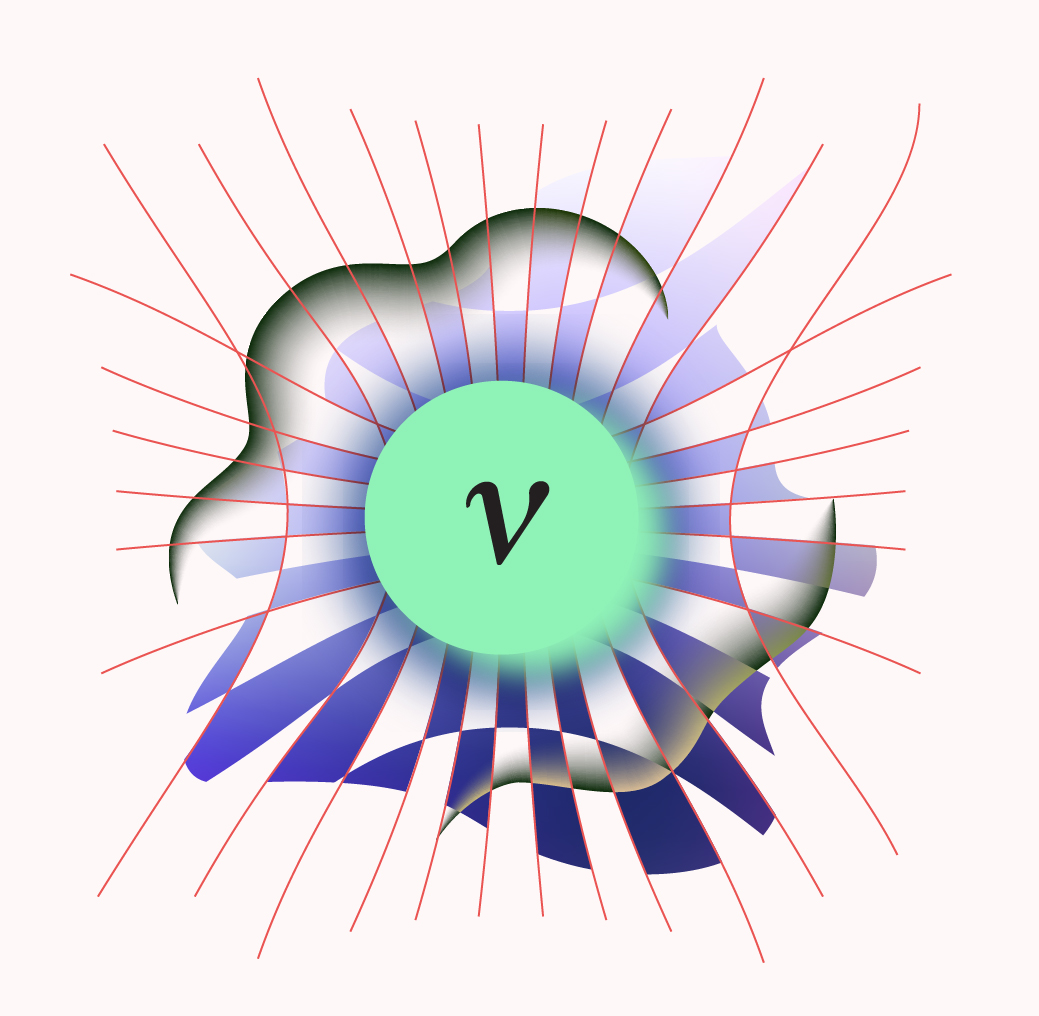 An illustration of a neutrino