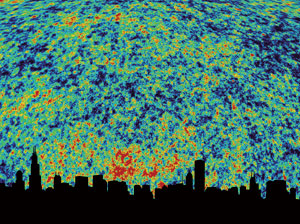Chicago night sky