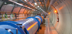 Magnets installed in the tunnel of CERN’s Large Hadron Collider