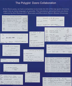 Polyglot D-Zero Collaboration