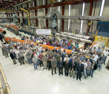 In May 2004, Fermilab celebrated the shipment of the first Fermilab-KEK focusing magnet to CERN.