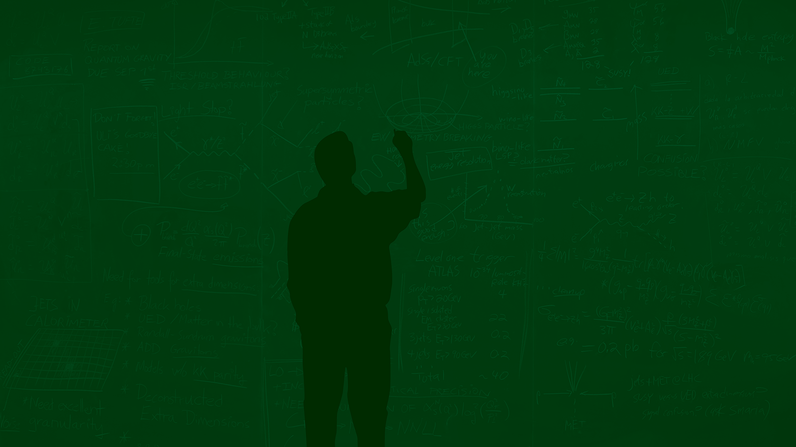 Illustration of a man writing on a chalkboard