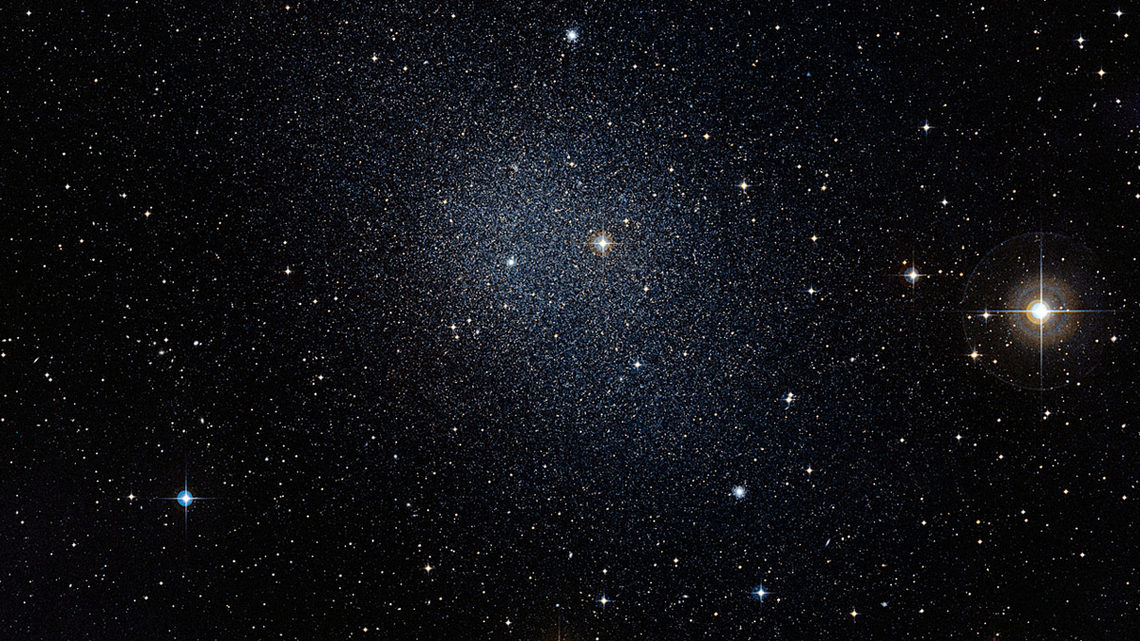 Image showing a dwarf galaxy that orbits the Milky Way