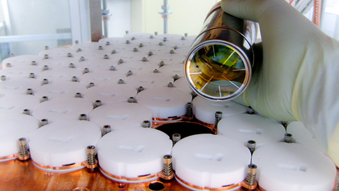 Ultrasensitive photomultipliers of the LUX experiment can detect the rare photons from the collisions of dark-matter particles