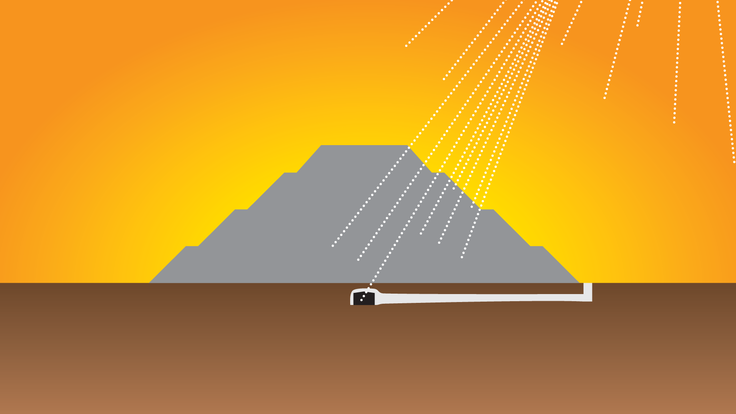 An illustration of the Pyramid of the Sun
