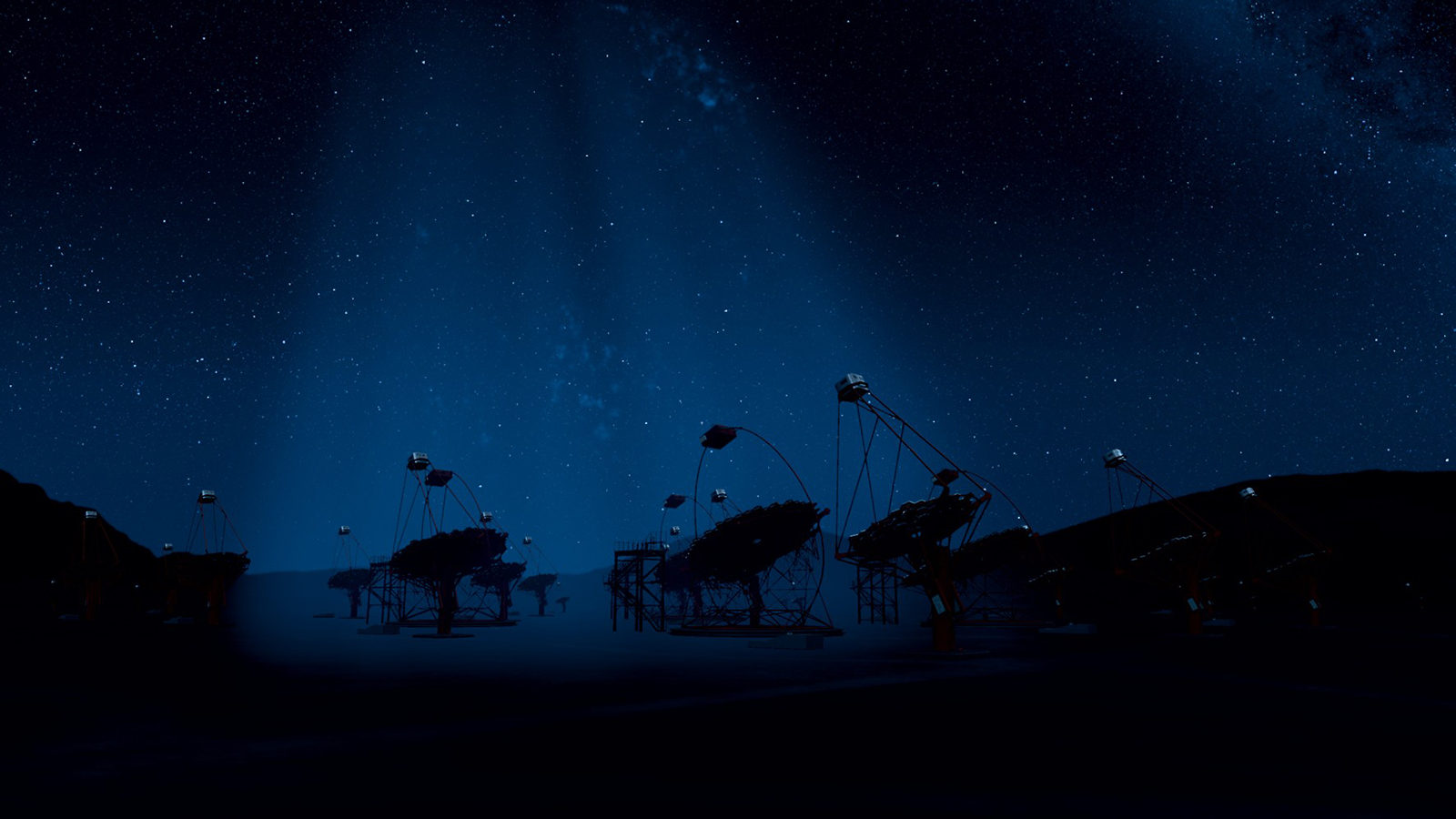 Photo of CTA Cherenkov light