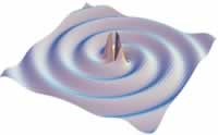 A simulation of a gravitational wave. Courtesy of Caltech.