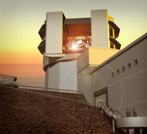 A visualization of the LSST. Image credit: Todd Mason, Mason Productions Inc./LSST Corporation