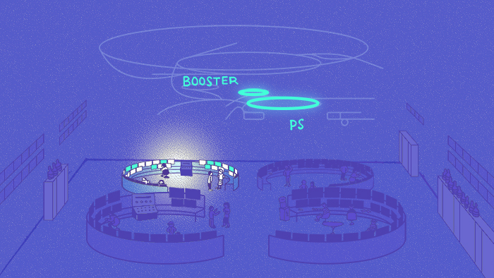 Illustration of PS Booster Island