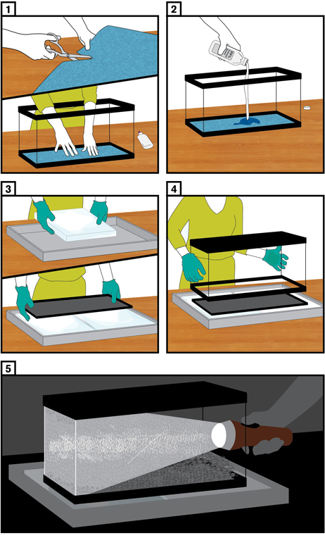 Illustration of Cloud Chamber Steps