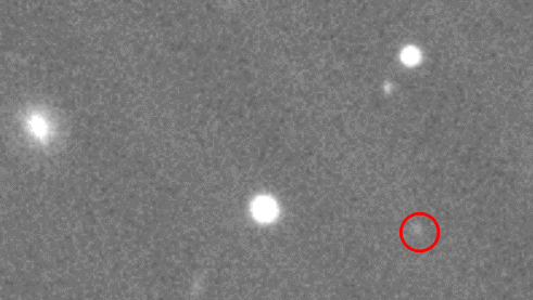 Photo of DECam locates asteroid 2