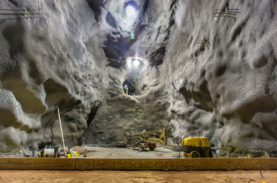 The Davis Cavern on the 4850 Level of the Sanford Underground Research Facility