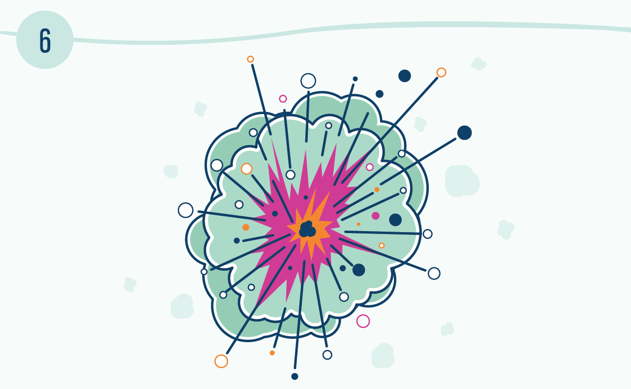 Illustration of Nature produces particle accelerators much more powerful than anything made on Earth