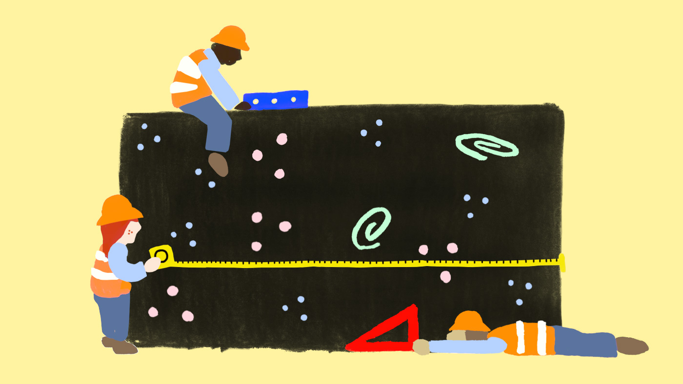 Illustration of Flat Universe