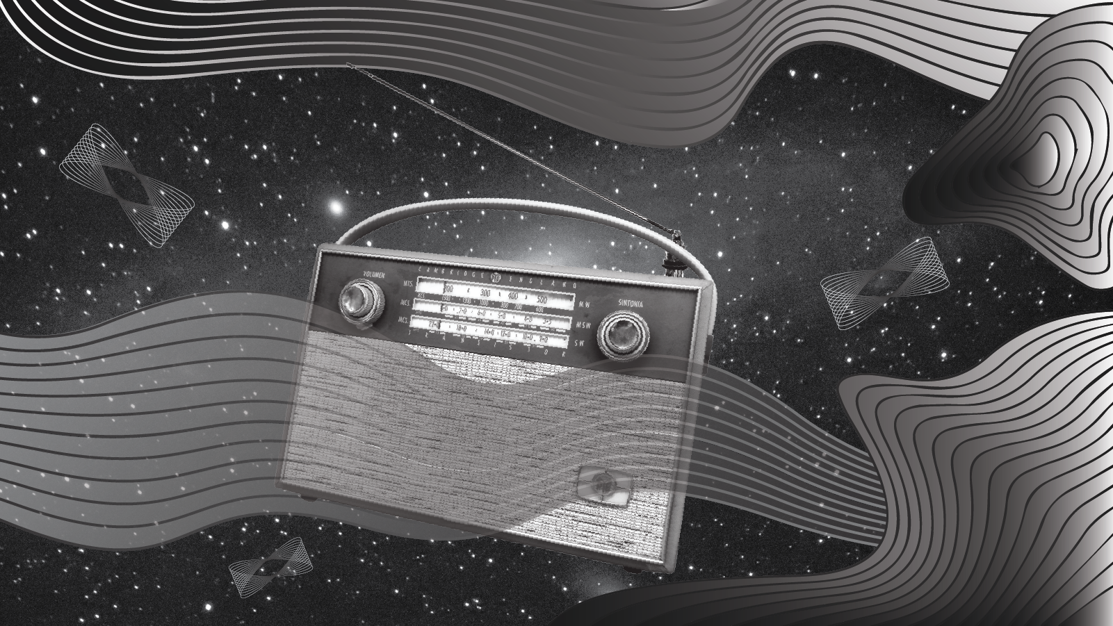 A dark matter radio floats through space