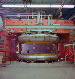 The upgraded magnet has superconducting coils