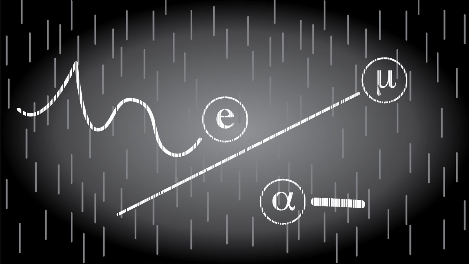 Illustration of Cloud Chamber Particles