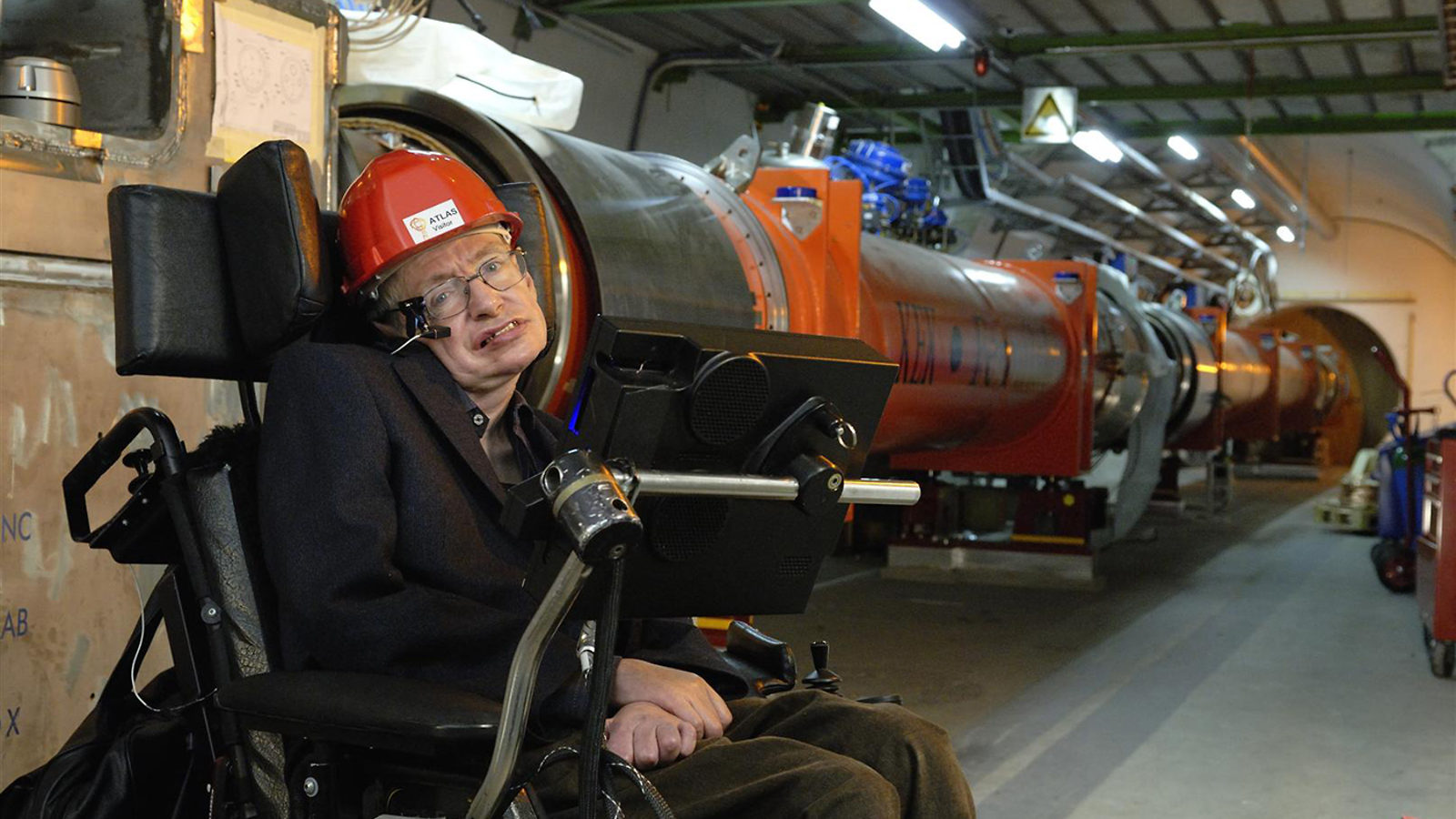 Photo of Stephen Hawking CERN