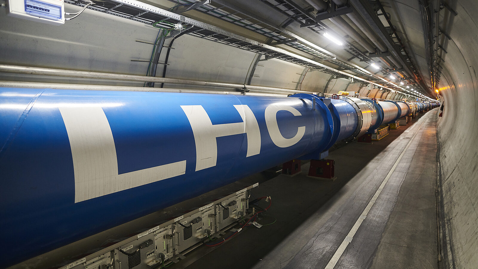 Photo of the LHC tunnel
