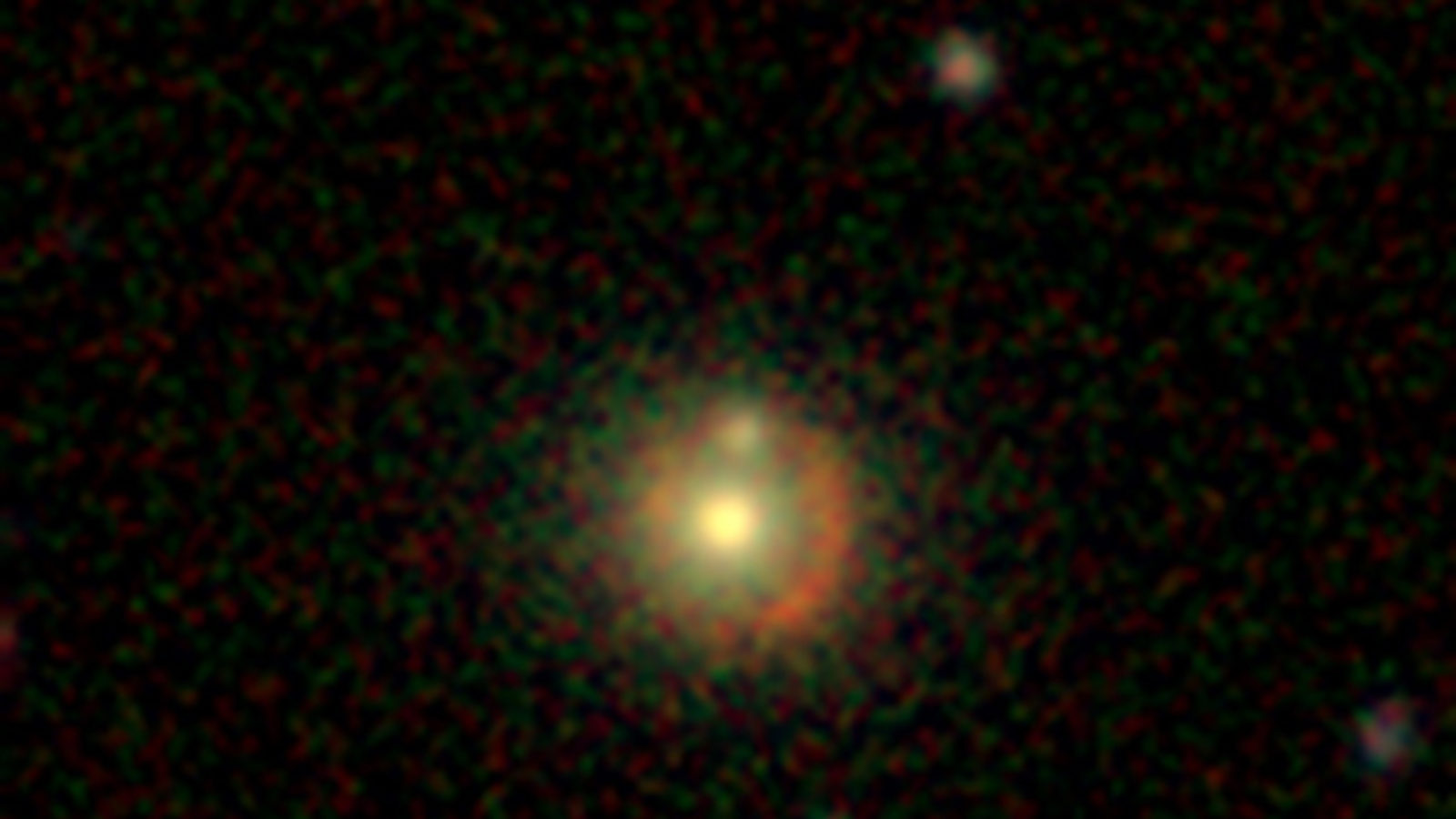 This lensed galaxy was discovered by citizen scientists earlier this week through the Space Warps website