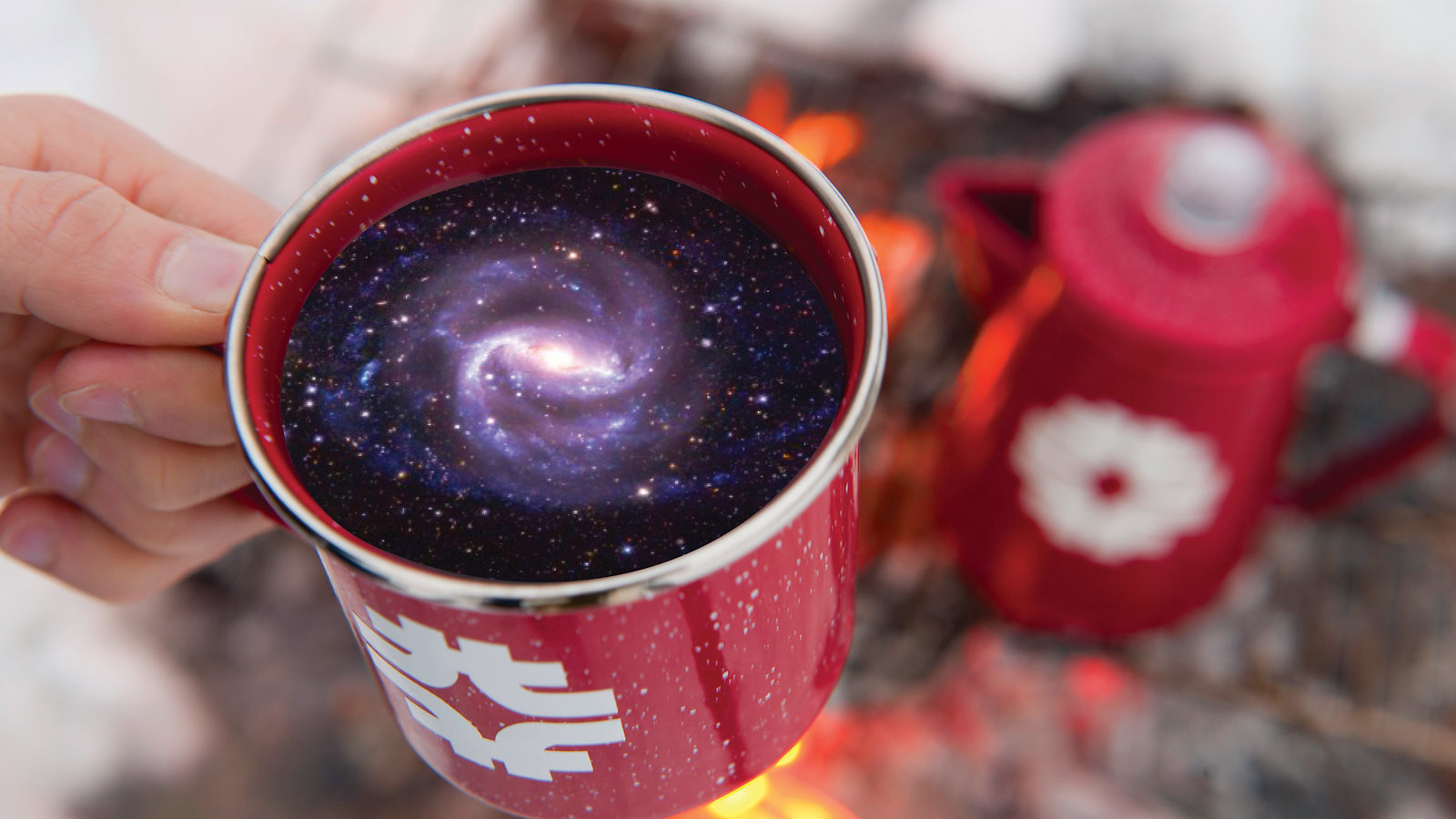 Galaxy coffee cup
