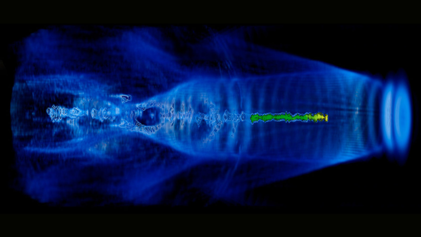 Image of plasma acceleration simulation