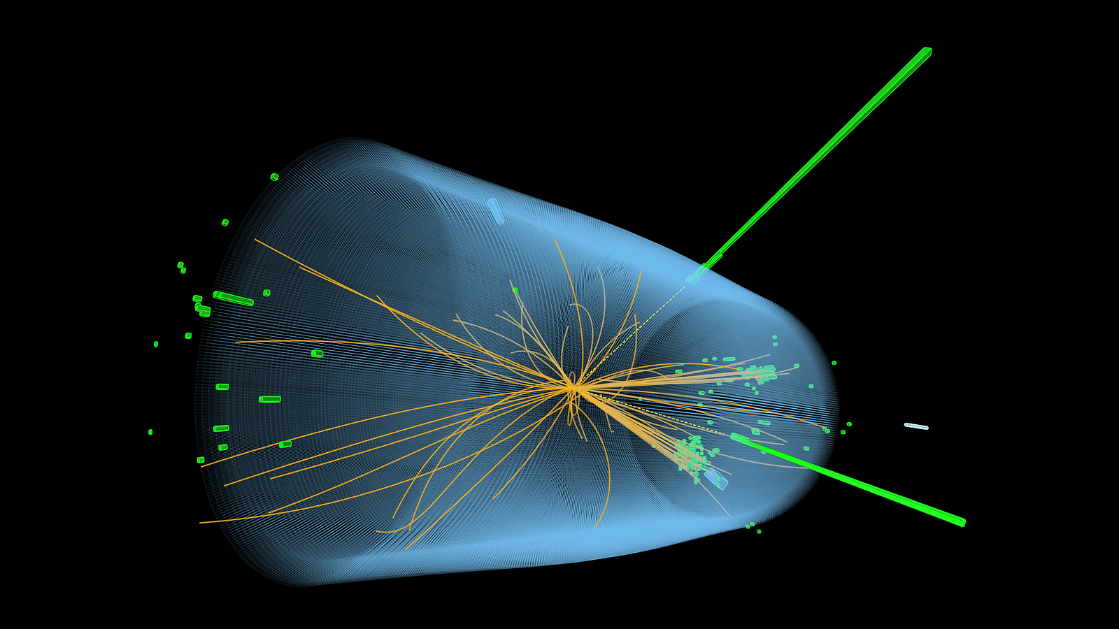 Visualization of a particle collision