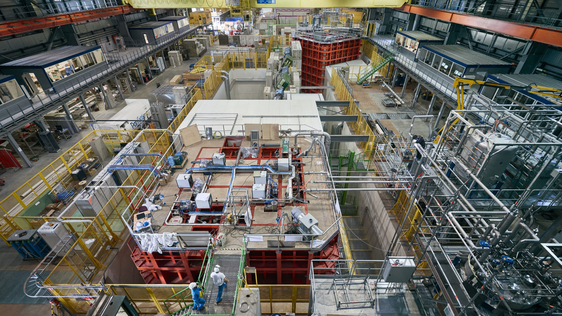 Aerial view of CERN Neutrino Platform