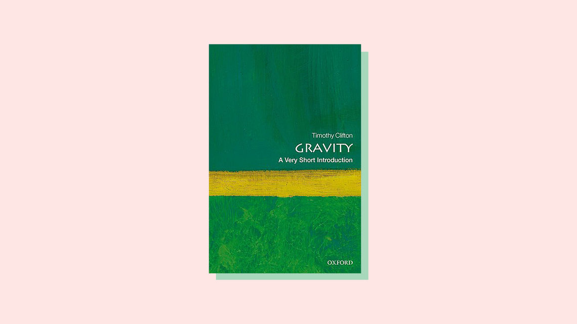 Illustration of book cover for Gravity: A Very Short Introduction, by Timothy Clifton