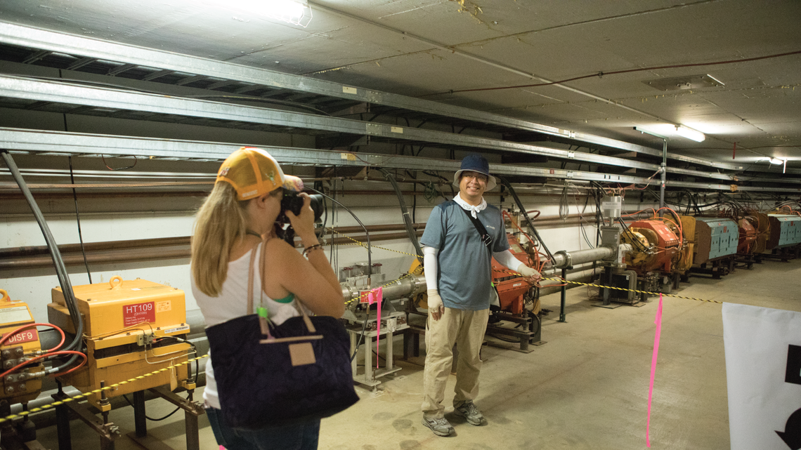 The coolest place on site was in the underground tunnel that houses the Muon Delivery Ring and beamline for the Muon g-2 and Mu2