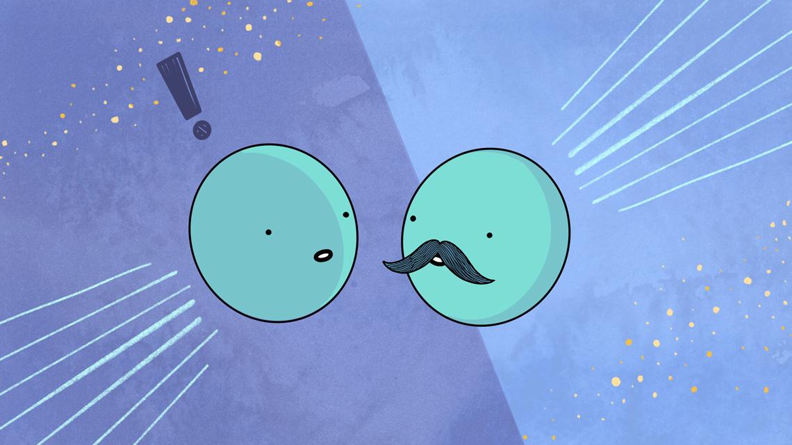 Illustration of another Higgs with a mustache