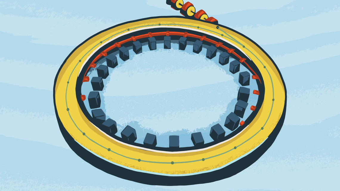 Illustration of the storage ring