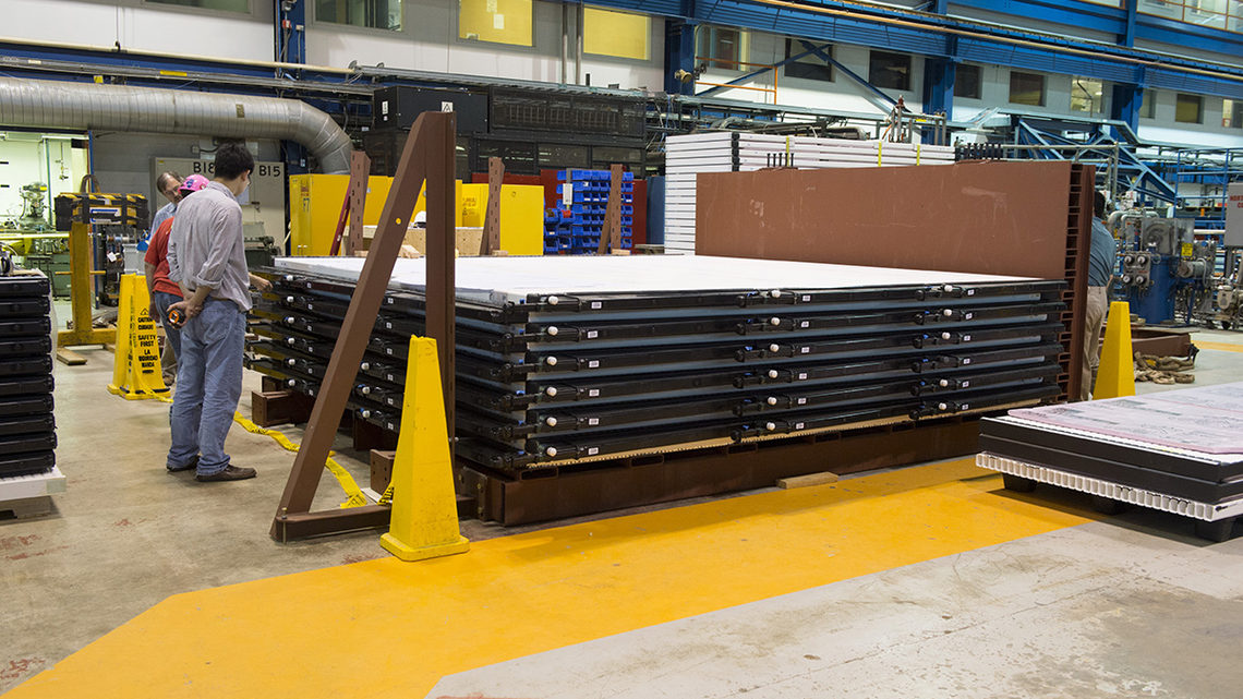 Photo of NOvA block assembly