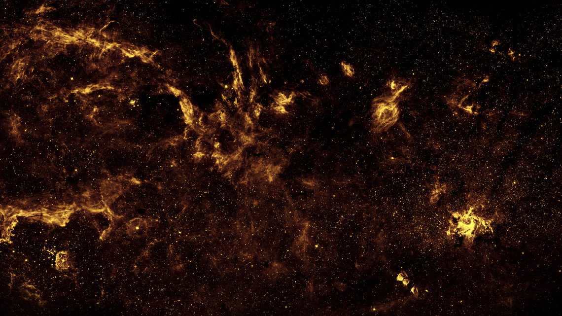 Photo of the Milky Way's hot spot