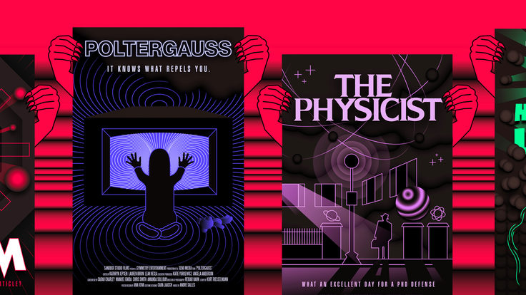 Physics based spoof posters