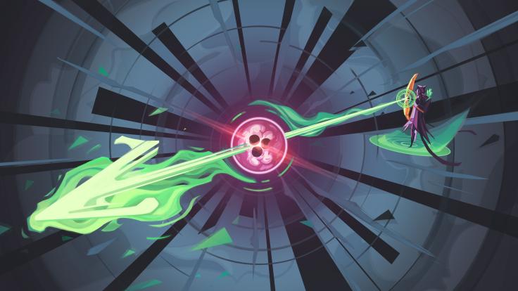 Conceptual illustration of a neutrino archer