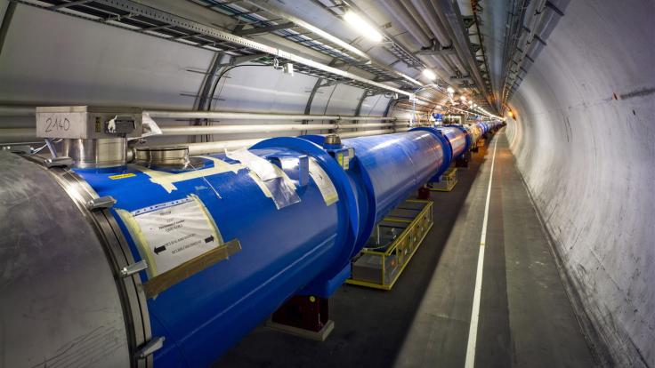 Photo of LHC tunnel
