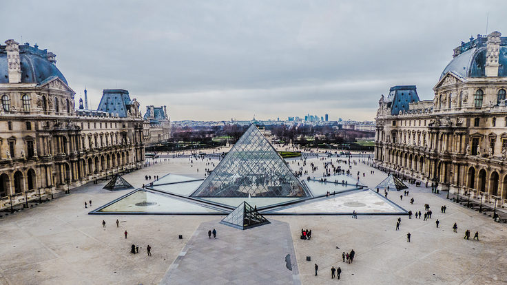 Photo of Louvre pyramid