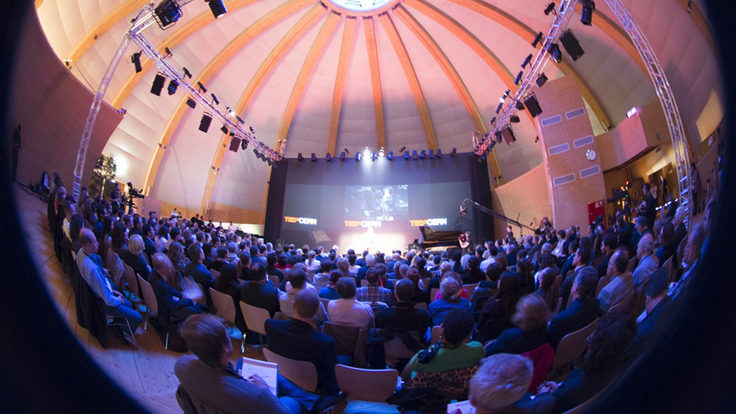 Photo of TEDxCERN fisheye