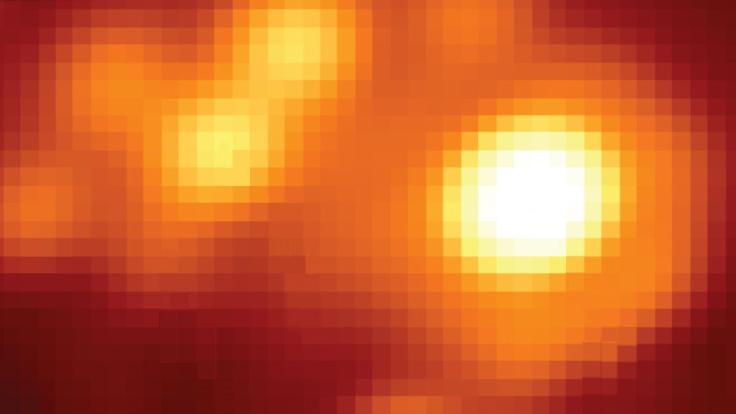 Photo of two stars at the Milky Way's center